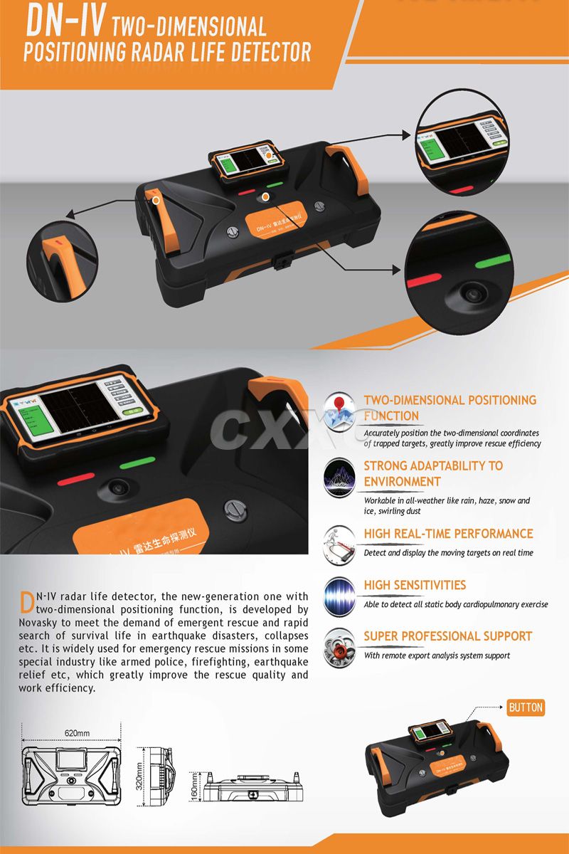 2D positioning radar life detector DN-IV